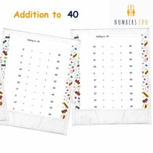 Addition worksheets: Sums up to 40 | Adding up to 40 | Addition to 40 Worksheets