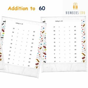 Addition worksheets: Sums up to 60 | Adding up to 60 | Addition to 60 Worksheets